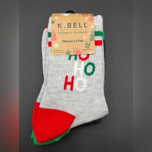 K. Bell Accessories - K.Bell Festive Holiday Socks 2 Pack